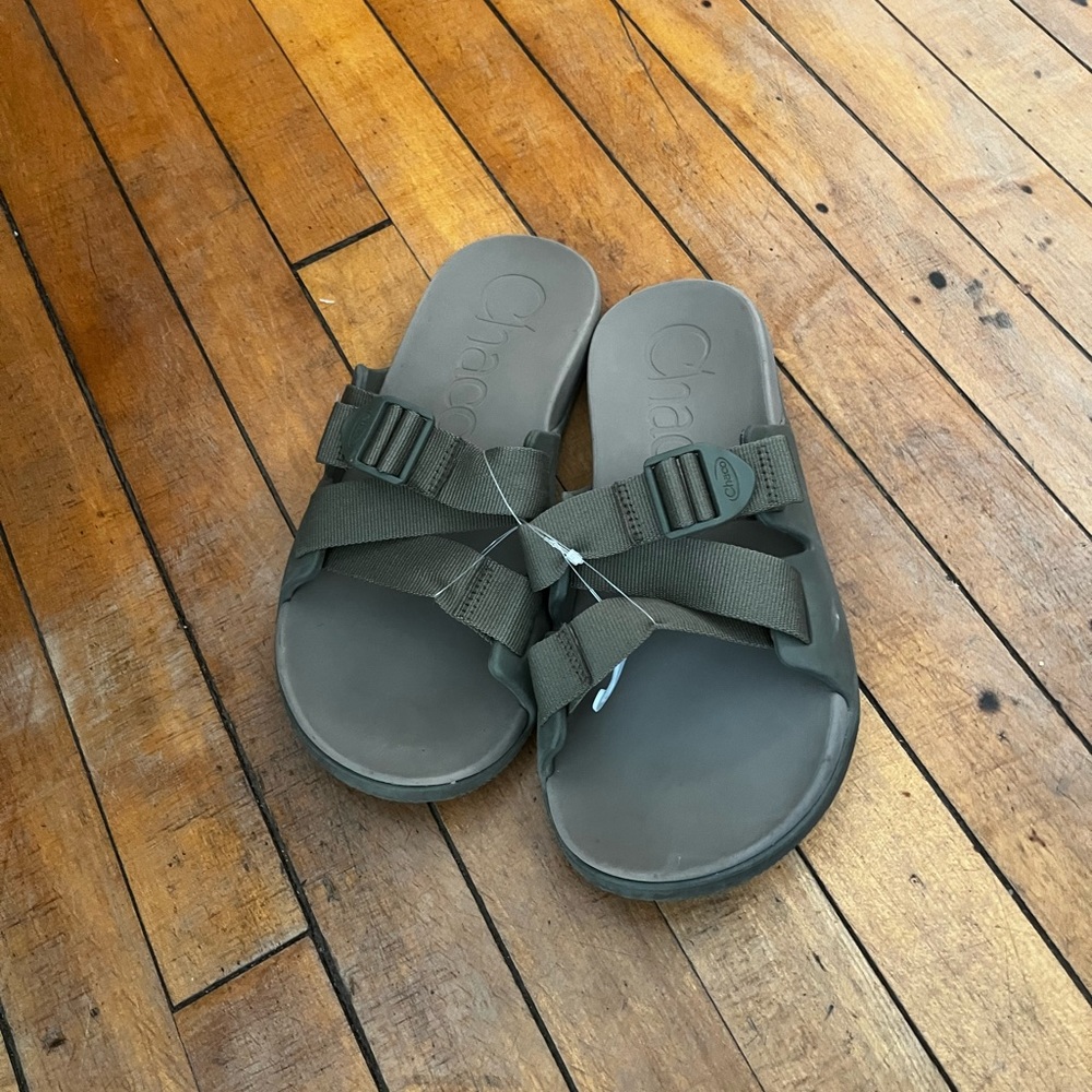 Chaco slide in sandals